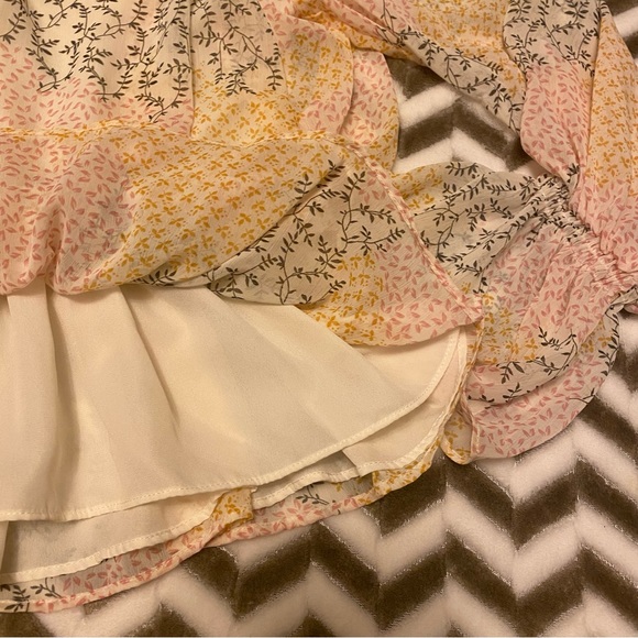 FATE Ditsy Printed Chiffon Blouse Sz S - Picture 8 of 12